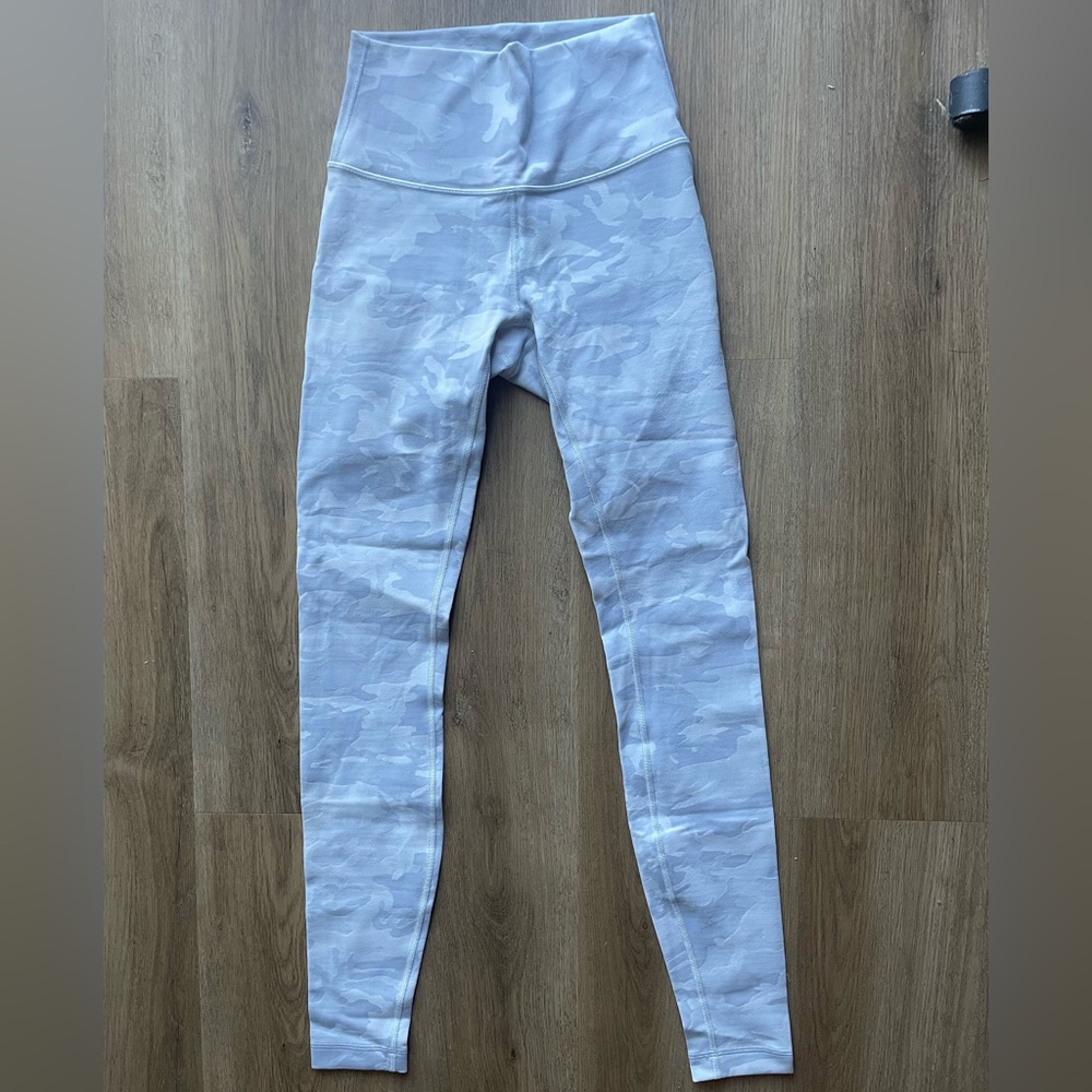 White camo lululemon leggings